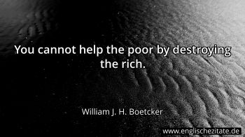 Englisches Zitat von William J. H. Boetcker als Bild