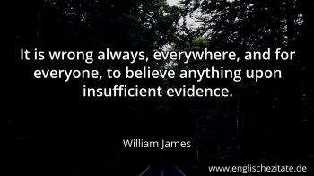 Englisches Zitat von William James als Bild