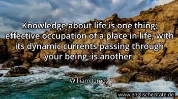 Englisches Zitat von William James als Bild