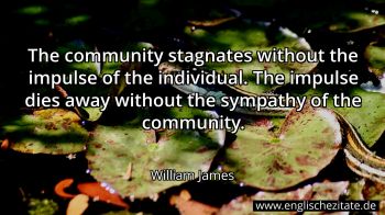 Englisches Zitat von William James als Bild