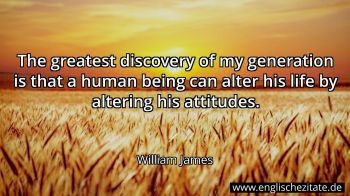 Englisches Zitat von William James als Bild