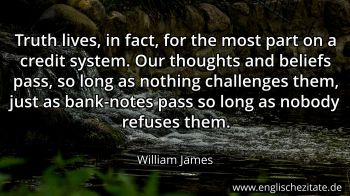 Englisches Zitat von William James als Bild