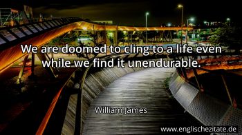 Englisches Zitat von William James als Bild