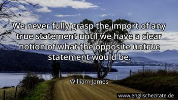 Englisches Zitat von William James als Bild