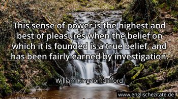 Englisches Zitat von William Kingdon Clifford als Bild