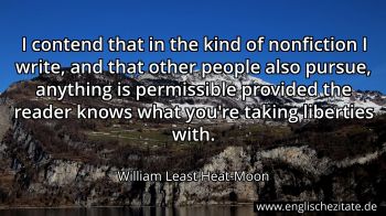 Englisches Zitat von William Least Heat-Moon als Bild
