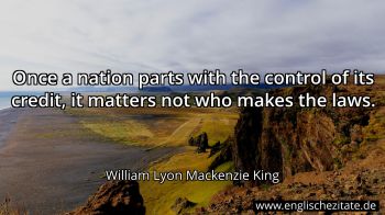 Englisches Zitat von William Lyon Mackenzie King als Bild