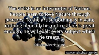 Englisches Zitat von William Morris Hunt als Bild