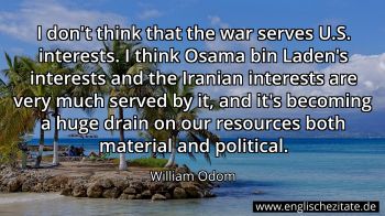 Englisches Zitat von William Odom als Bild