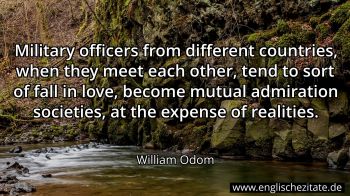 Englisches Zitat von William Odom als Bild