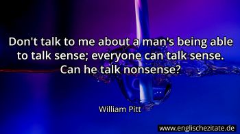 Englisches Zitat von William Pitt als Bild