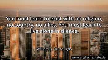 Englisches Zitat von William S. Burroughs als Bild