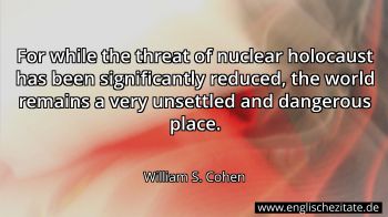 Englisches Zitat von William S. Cohen als Bild