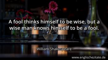 Englisches Zitat von William Shakespeare als Bild