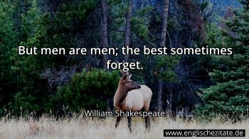 Englisches Zitat von William Shakespeare als Bild