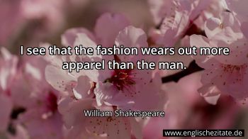 Englisches Zitat von William Shakespeare als Bild