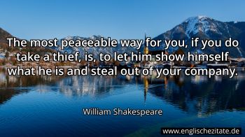 Englisches Zitat von William Shakespeare als Bild