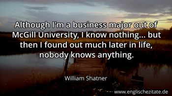 Englisches Zitat von William Shatner als Bild