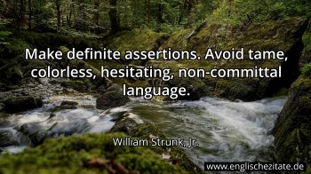 Englisches Zitat von William Strunk, Jr. als Bild