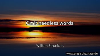 Englisches Zitat von William Strunk, Jr. als Bild