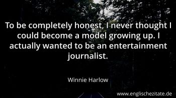 Englisches Zitat von Winnie Harlow als Bild