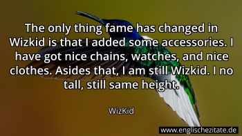 Englisches Zitat von WizKid als Bild