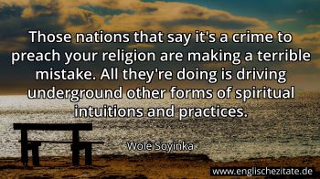 Englisches Zitat von Wole Soyinka als Bild