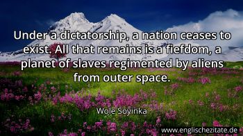 Englisches Zitat von Wole Soyinka als Bild