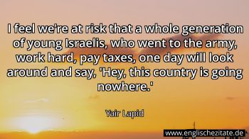 Englisches Zitat von Yair Lapid als Bild