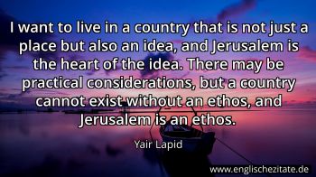 Englisches Zitat von Yair Lapid als Bild