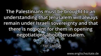 Englisches Zitat von Yair Lapid als Bild