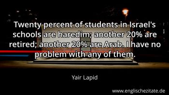 Englisches Zitat von Yair Lapid als Bild