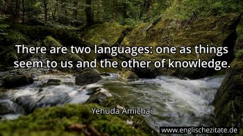 Englisches Zitat von Yehuda Amichai als Bild