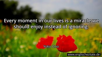 Englisches Zitat von Yoko Ono als Bild