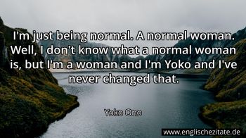 Englisches Zitat von Yoko Ono als Bild