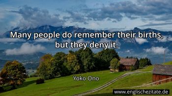 Englisches Zitat von Yoko Ono als Bild