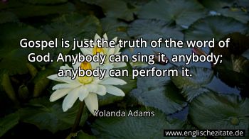 Englisches Zitat von Yolanda Adams als Bild
