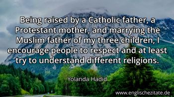 Englisches Zitat von Yolanda Hadid als Bild