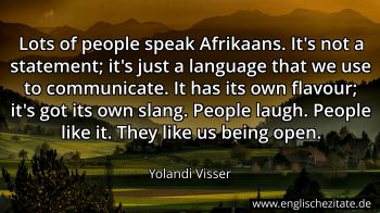 Englisches Zitat von Yolandi Visser als Bild