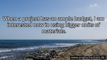 Englisches Zitat von Yoshio Taniguchi als Bild