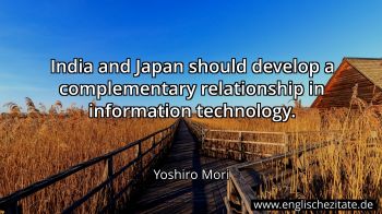 Englisches Zitat von Yoshiro Mori als Bild