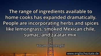 Englisches Zitat von Yotam Ottolenghi als Bild