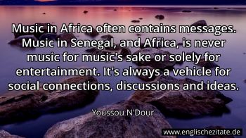 Englisches Zitat von Youssou N'Dour als Bild