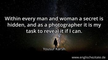Englisches Zitat von Yousuf Karsh als Bild