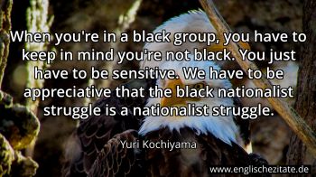 Englisches Zitat von Yuri Kochiyama als Bild