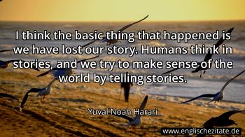 Englisches Zitat von Yuval Noah Harari als Bild