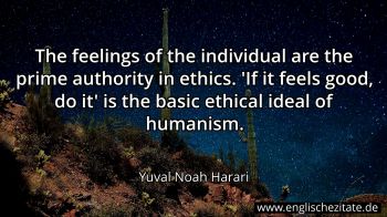 Englisches Zitat von Yuval Noah Harari als Bild