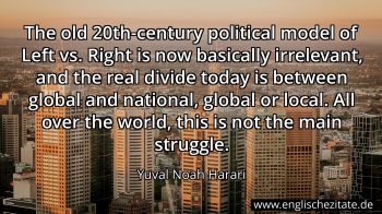 Englisches Zitat von Yuval Noah Harari als Bild