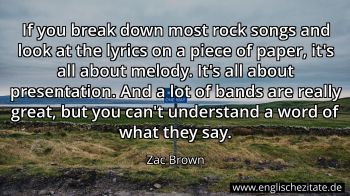 Englisches Zitat von Zac Brown als Bild