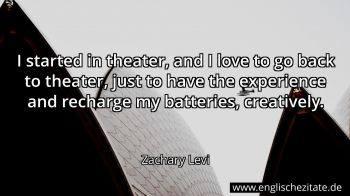 Englisches Zitat von Zachary Levi als Bild